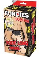 Fundies Foot Long Thong W/ Ruler-o/s
