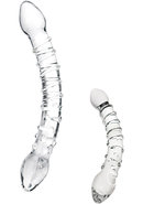 Glas Double Trouble Glass Dildo Clear