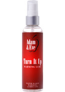 Adam And Eve Turn It Up Water Based Warming Lubricant 4oz