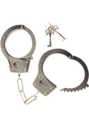 Me You Us Heavy Metal Handcuffs - Silver