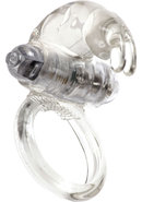Me You Us Classic Rabbit Vibrating Cock Ring - Clear