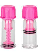 Nipple Play Vacuum Twist Suckers Pink