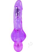 Naturally Yours Mr. Right Now Vibrating Dildo 6.5in - Purple