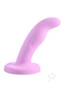 Lazre Silicone Curved Dildo With Suction Cup 6in - Pink