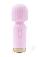 M`lady Rechargeable Silicone Mini Vibrating Wand - Pink