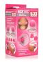 Size Matters 10x Rotating Silicone Nipple Suckers With 4 Attachments - Pink/white